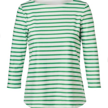 Caroline Tensen Oxford Streep Top Wit / Groen