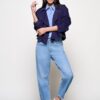 Caroline Tensen Senja Suede Jacket Navy