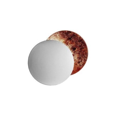 Lederam W Wandlamp - Wit - Koper - 17 cm