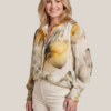 Caylee Print Blouse Zand / Geel Maxi