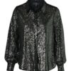 Cerise Blouse Donker Metallic