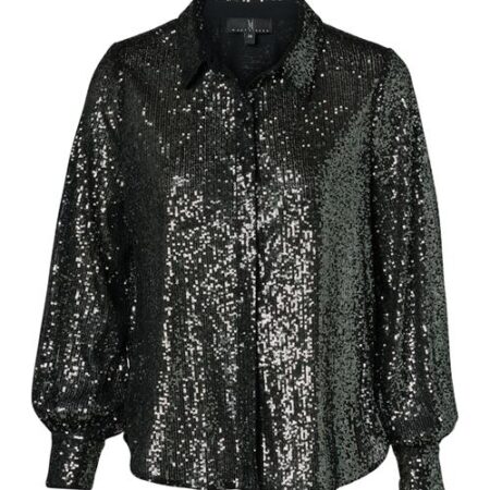 Cerise Blouse Donker Metallic