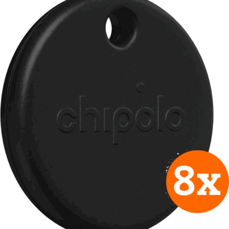 Chipolo POP 8-Pack Zwart