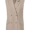 Chloe Gilet Zand / Offwhite