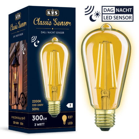 Classic Sensor LED 3W Dag/Nacht
