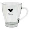 Clayre & Eef Theeglas hart 200ml | Clayre & Eef
