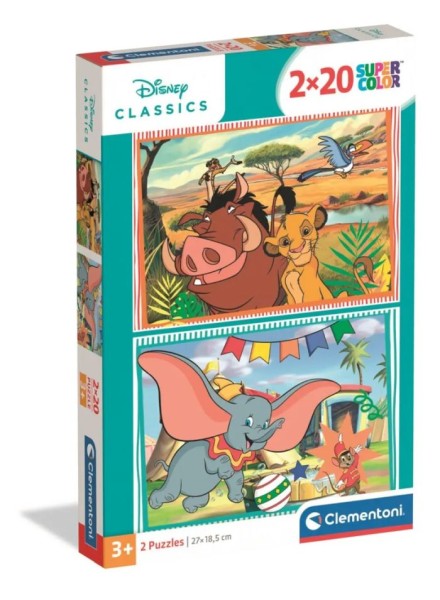 Clementoni Puzzel Disney Classic 2x20 Stukjes | Clementoni