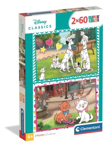 Clementoni Puzzel Disney Classic 2x60 Stukjes | Clementoni