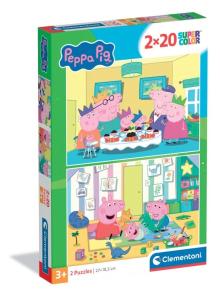 Clementoni Puzzel Peppa Pig 2x20 Stukjes | Clementoni