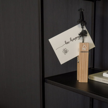 Clip kaarthouder hout naturel