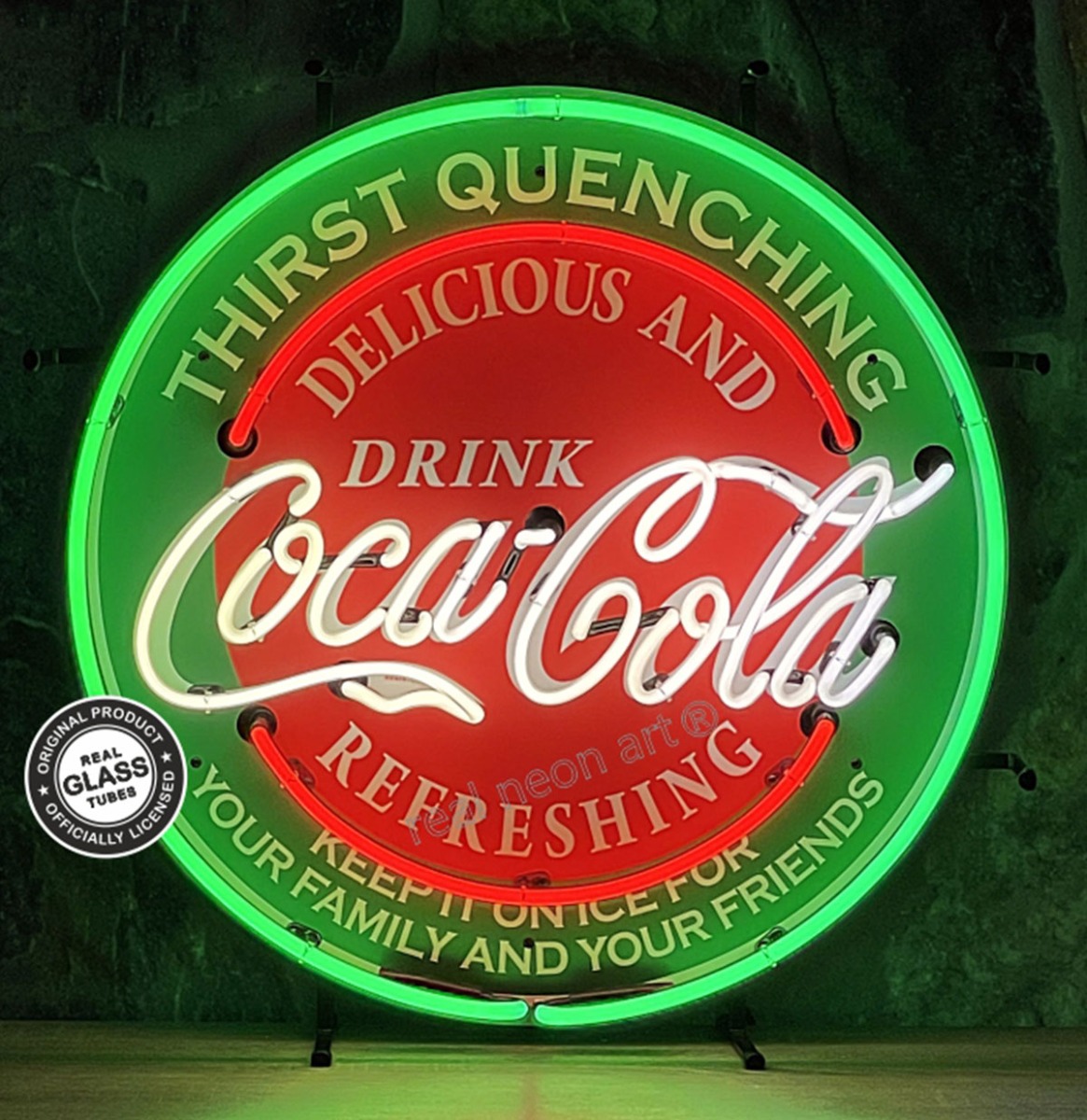 Coca-Cola Thirst Quenching Neon Verlichting DELUXE 60 cm - Rood