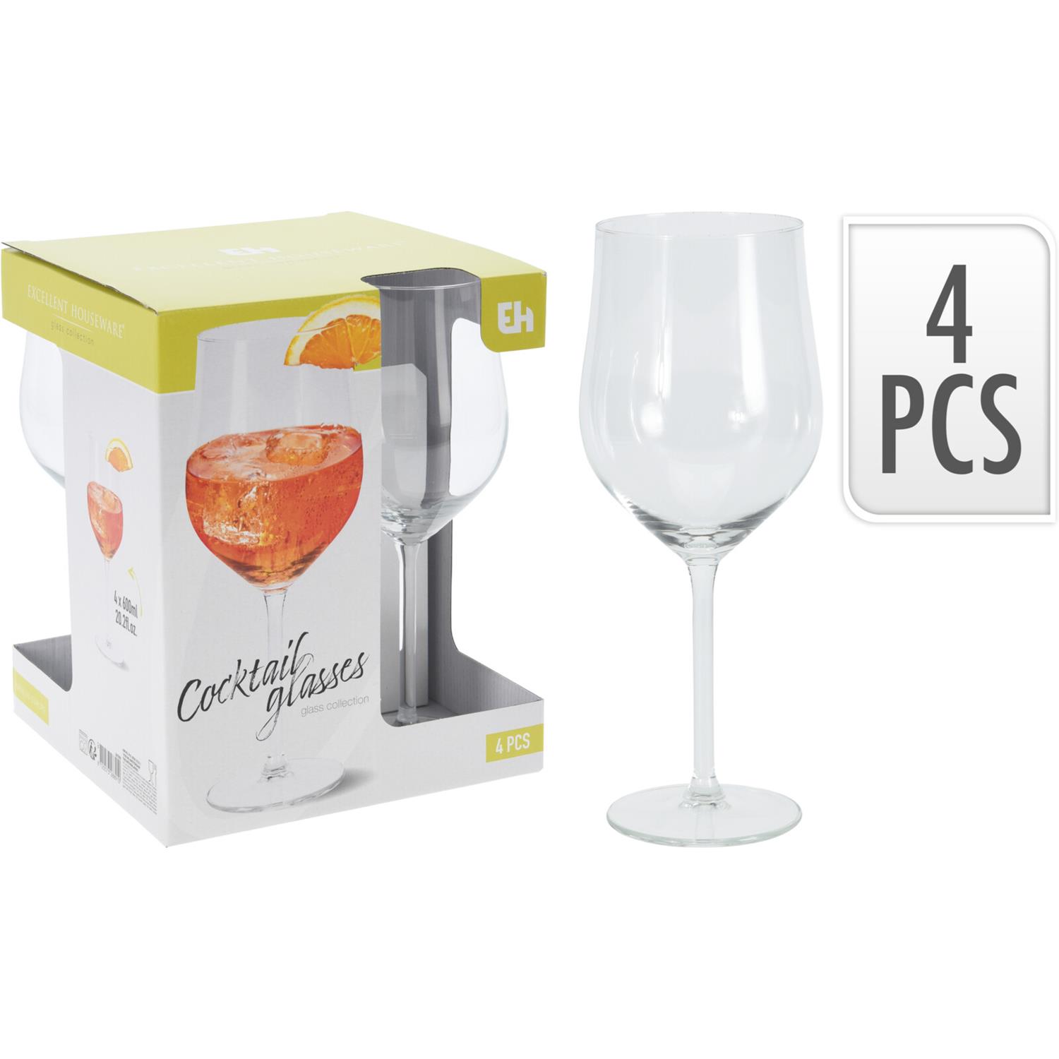 Cocktailglas 600ml doos a 4 stuks | Excellent Houseware