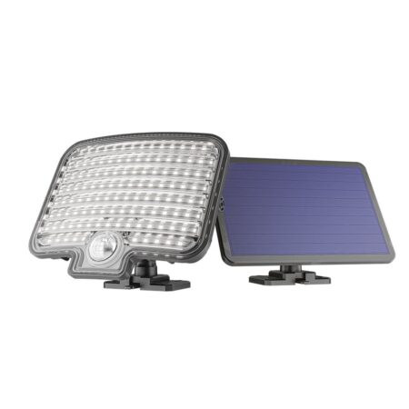 Colby - Solar Wandlamp met sensor - 7 Watt 600 Lumen - Bewegingssensor en schemerschakelaar - 6500K daglicht wit licht - zwart | HOFTRONIC