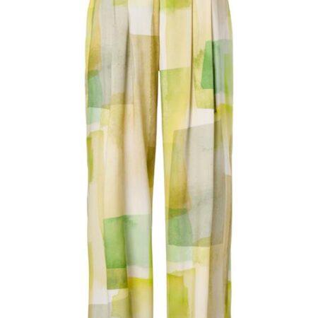 Corby Print Broek Groen / Multi