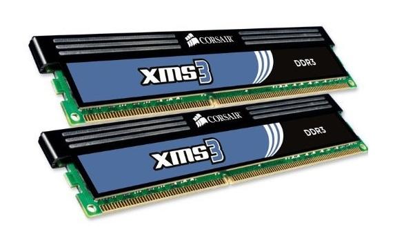 XMS 8GB DDR3-1600 kit