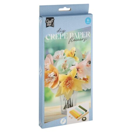 CraftID Crepe bloemenset in blauw doosje | Craft ID