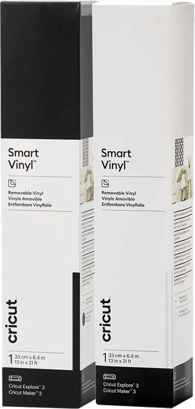 Cricut Smart Vinyl Verwijderbaar 33x640 Zwart en Wit Duo Pack