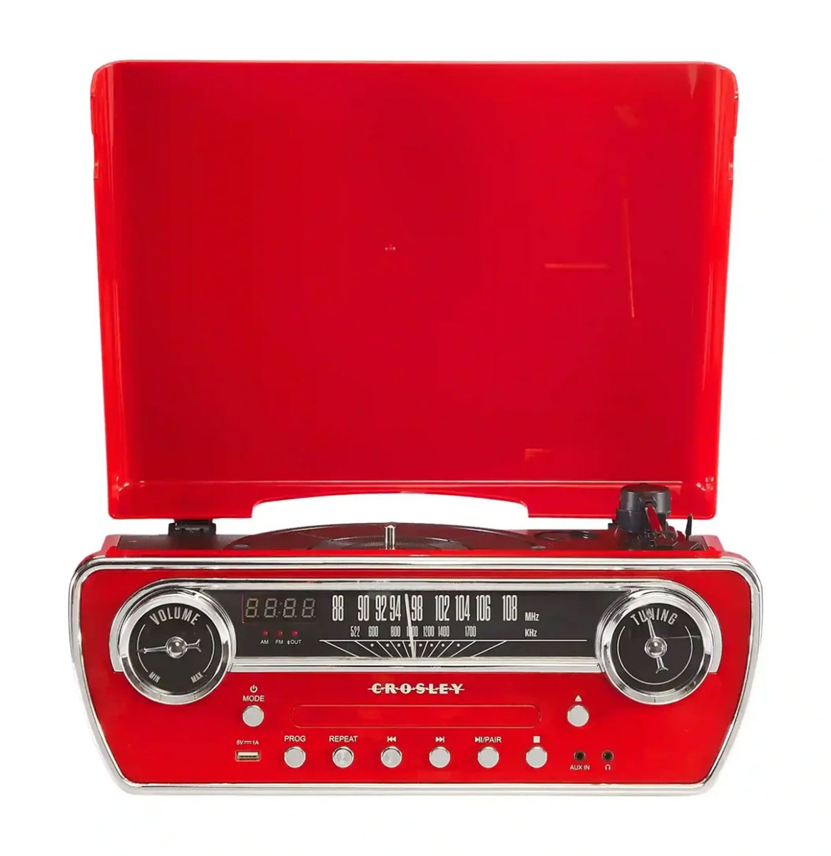 Crosley - Powel 7-in-1 Platenspeler Rood | Crosley