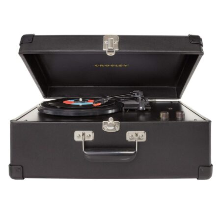 Crosley Traveler Retro Platenspeler - Zwart | 18% korting | Crosley
