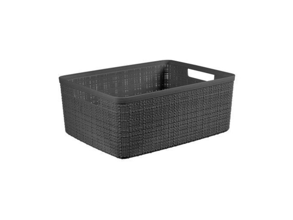 Curver Jute Mandje M 12L Donkergrijs | Curver