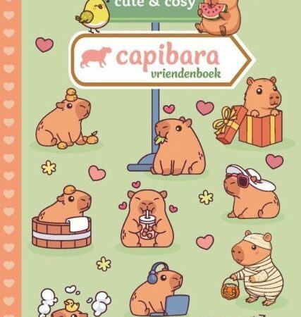 Cute En Cosy Vriendenboek Capibara | Deltas