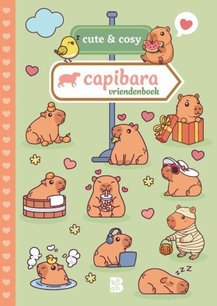 Cute En Cosy Vriendenboek Capibara | Deltas