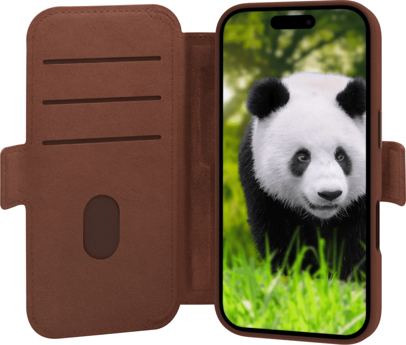 DBramante1928 Lynge iPhone 17 Book Case Leer met MagSafe Bruin