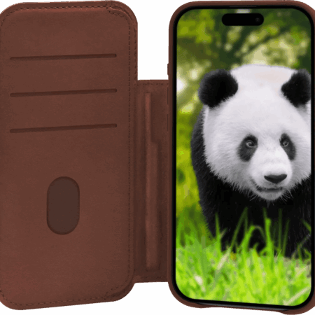DBramante1928 Lynge iPhone Air Book Case Leer met MagSafe Bruin