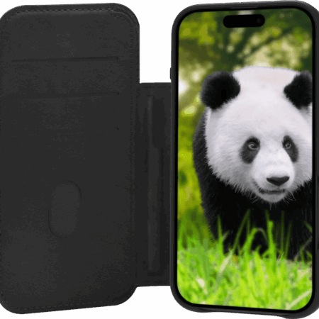 DBramante1928 Lynge iPhone Air Book Case Leer met MagSafe Zwart