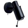 Biny Spot Led Wandlamp - Zwart - met stokje - met schakelaar