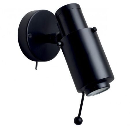 Biny Spot Led Wandlamp - Zwart - met stokje - met schakelaar