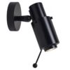 Biny Spot Led Wandlamp - Zwart - met stokje - zonder schakelaar