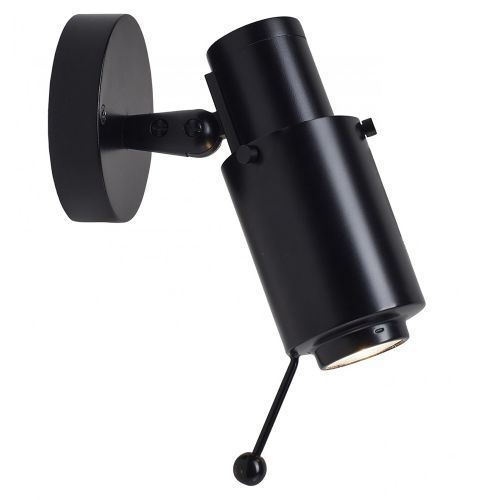 Biny Spot Led Wandlamp - Zwart - met stokje - zonder schakelaar