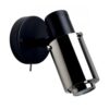Biny Spot Led Wandlamp - Zwart/nikkel - met schakelaar
