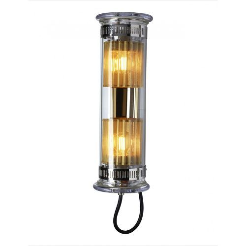 In The Tube 100-350 Wandlamp - Goud - Gouden mesh - Transparante stop