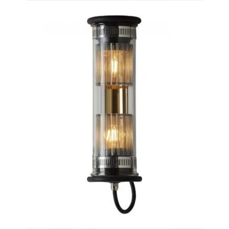 In The Tube 100-350 Wandlamp - Goud - Zilveren mesh - Zwarte stop