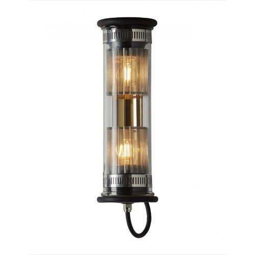In The Tube 100-350 Wandlamp - Goud - Zilveren mesh - Zwarte stop