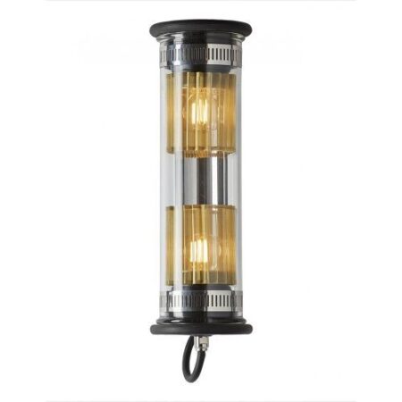 In The Tube 100-350 Wandlamp - Zilver - Gouden mesh - Zwarte stop