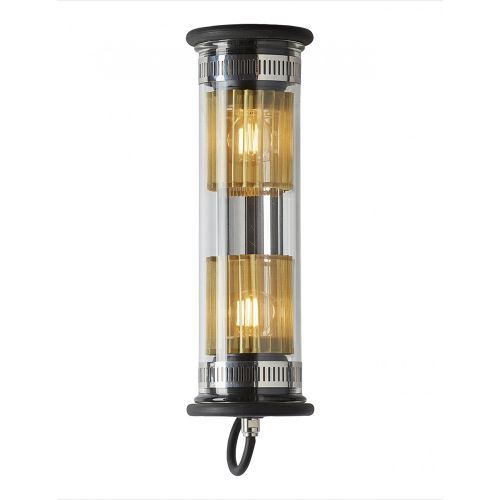 In The Tube 100-350 Wandlamp - Zilver - Gouden mesh - Zwarte stop