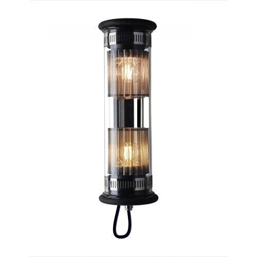 In The Tube 100-350 Wandlamp - Zilver - Zilveren mesh - Zwarte stop