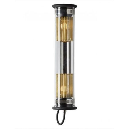 In The Tube 100-500 Wandlamp - Zilver - Gouden mesh - Zwarte stop