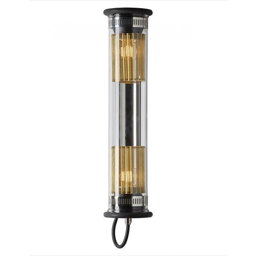 In The Tube 100-500 Wandlamp - Zilver - Gouden mesh - Zwarte stop
