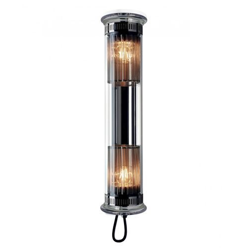 In The Tube 100-500 Wandlamp - Zilver - Zilveren mesh - Transparante stop