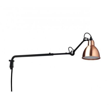 Lampe Gras N203 Round Wandlamp - Koper/wit