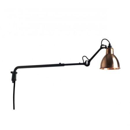 Lampe Gras N203 Round Wandlamp - Rauw koper