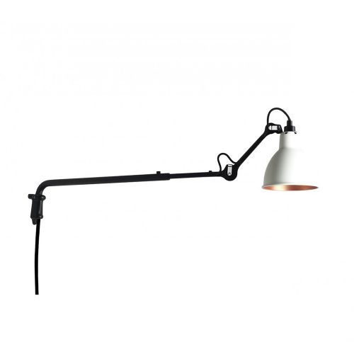 Lampe Gras N203 Round Wandlamp - Wit/koper