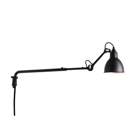 Lampe Gras N203 Round Wandlamp - Zwart/koper