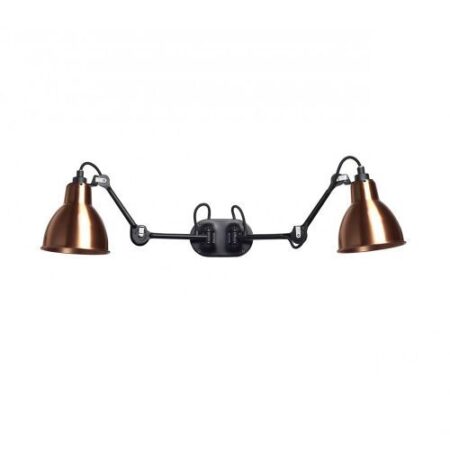Lampe Gras N204 Double Round Wandlamp - Koper