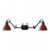 Lampe Gras N204 Double Round Wandlamp - Rood