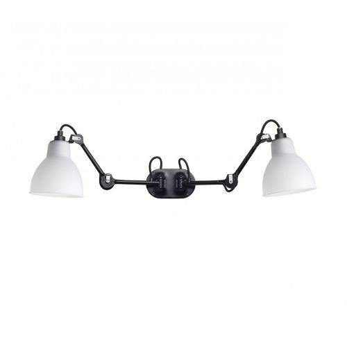 Lampe Gras N204 Double Round Wandlamp - Wit kunststof